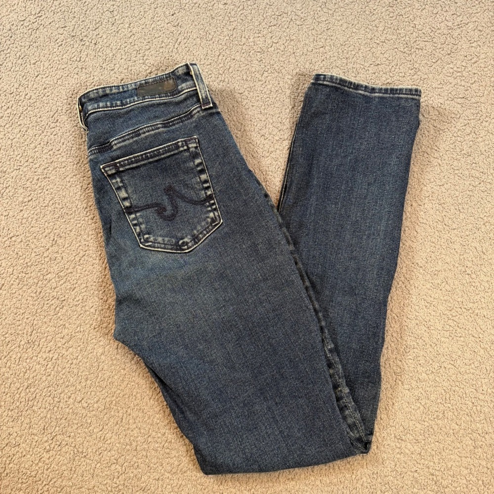 AG Adriano Goldschmied Mari High Rise Slim Straight Jeans 28 EMP1875TWIL